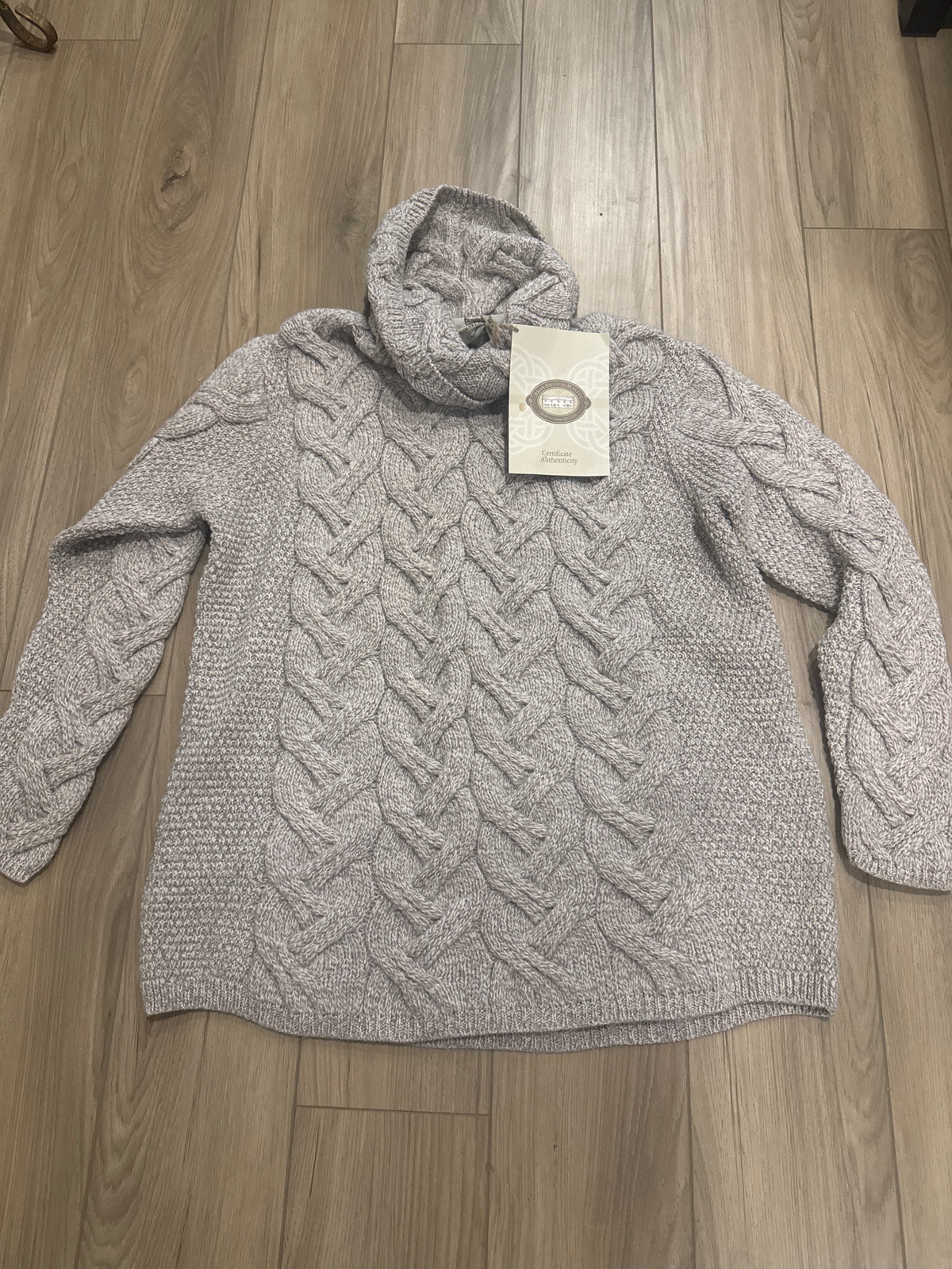 New Aran Sweater Market Super Soft Chunky Cable Cowl Neck Women's Xxl
